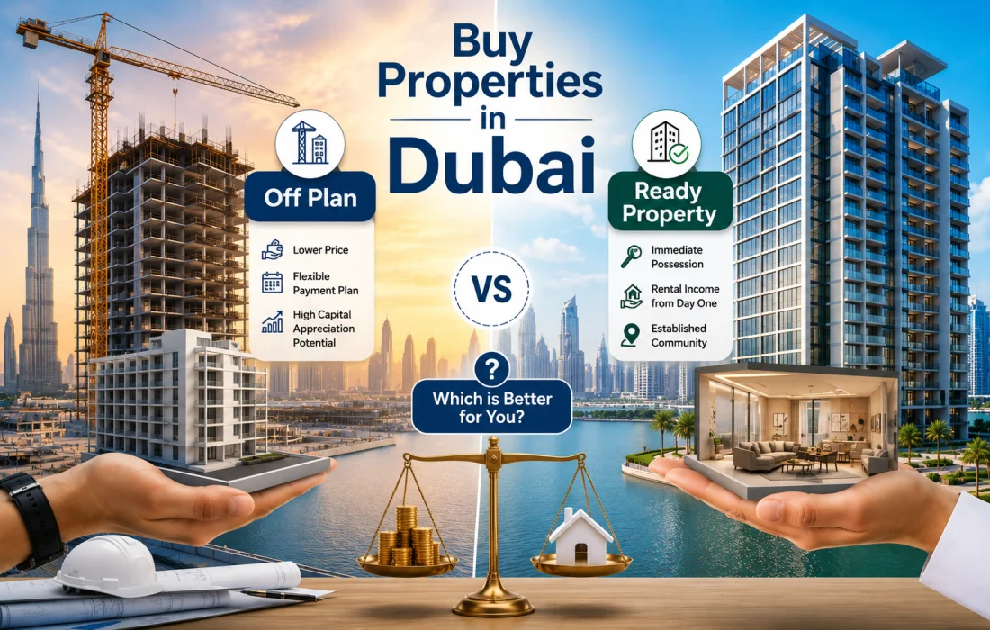 off plan vs ready property in Dubai